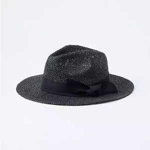 Loft Straw Fedora M/L Black